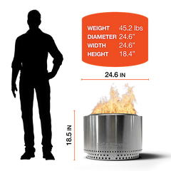 Basecamp 24™ Smokeless Fire Pit