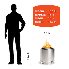 Ranger Fire Pit — Compact Smokeless Bundle