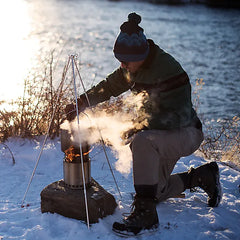 Campfire Camp Stove Gear Kit | Campfire, Two Pot Set, Tripod