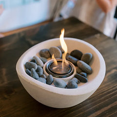 Wave Tabletop Fire Bowl | Indoor Firebowl Collection