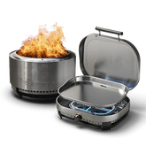 Summit 27" Fire Pit + Steelfire 22" Griddle Bundle