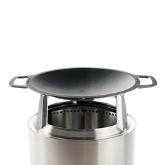 19.5" Fire Pit Cast Iron Wok Top + Hub | Fire Pit Cooking System