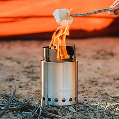 Stainless Camp Stove — Built for Two