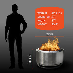 Summit 27™ Smokeless Fire Pit