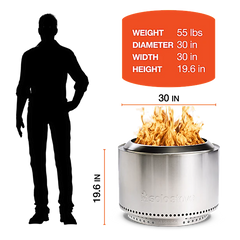 Largest Smokeless Fire Pit — Canyon Bundle