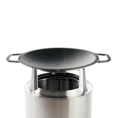 15" Fire Pit Cast Iron Wok Top + Hub | Fire Pit Cast Iron Cooking