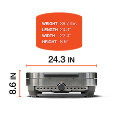 Summit 27" Fire Pit + Steelfire 22" Griddle Bundle